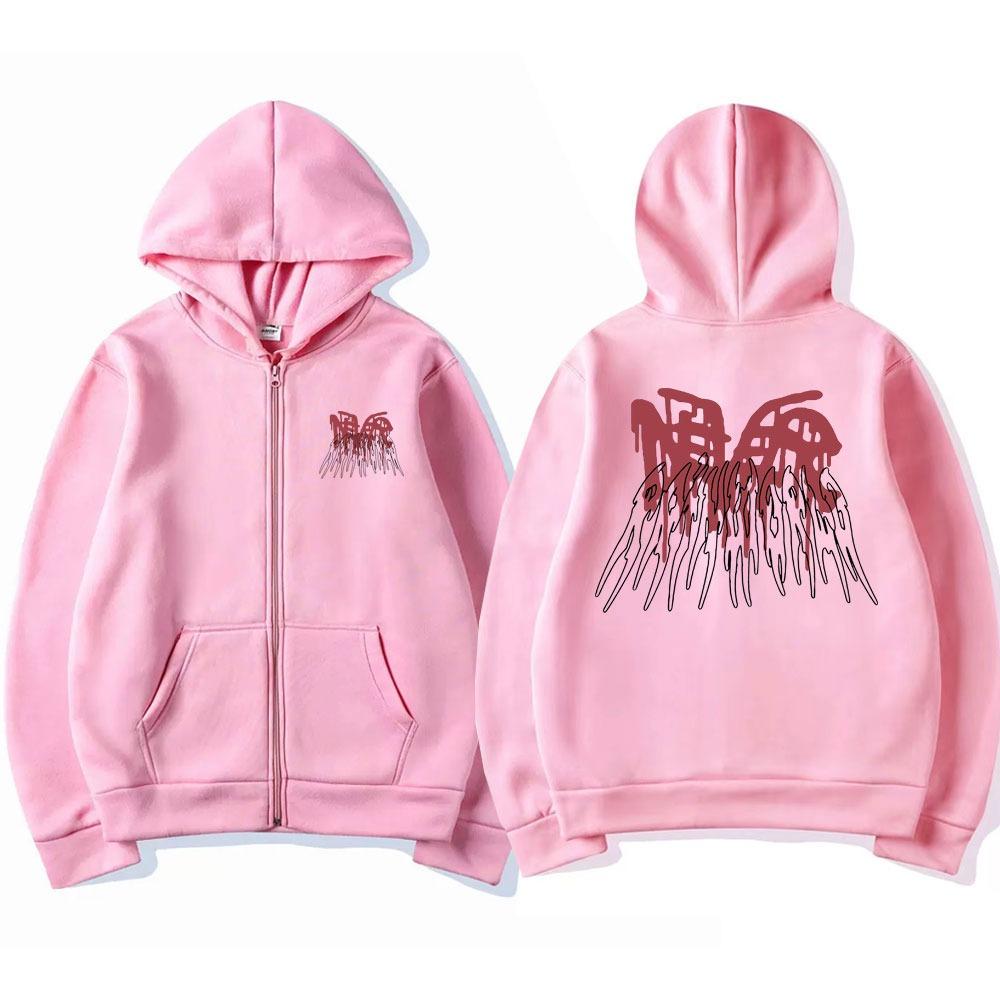 Swedish Rapper Zipper Hoodie Men s Fashion Black Sports Shirt Men s and Women s Hip-hop Style Zipper Hoodie S