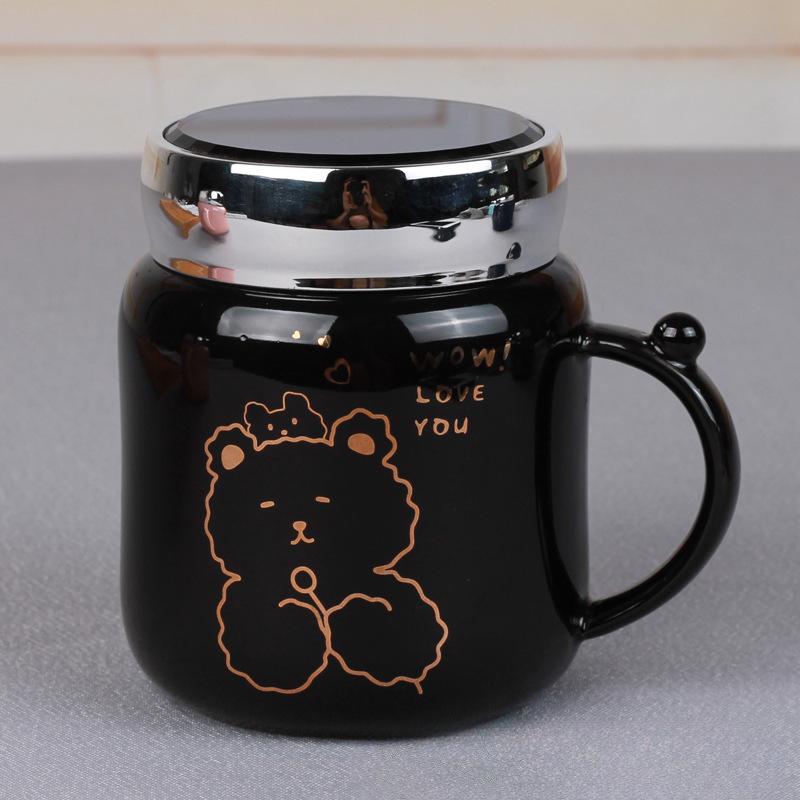 4pcs Water Cup Gift Box Ceramic Cup Creative Simplicity Mark Cup Opening Event Gift Companion Gift Set Office Cup Birthday Gift