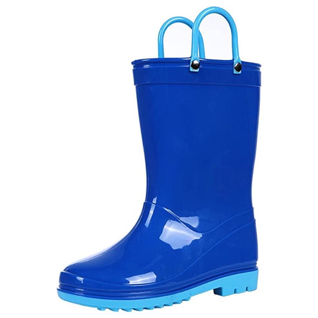 Fashion Litfun New Summer Rain Boots For Girls Boys Rubber Waterproof Platform Children Shoes Soft Sole Outdoor Comfort Rain Kids Boots