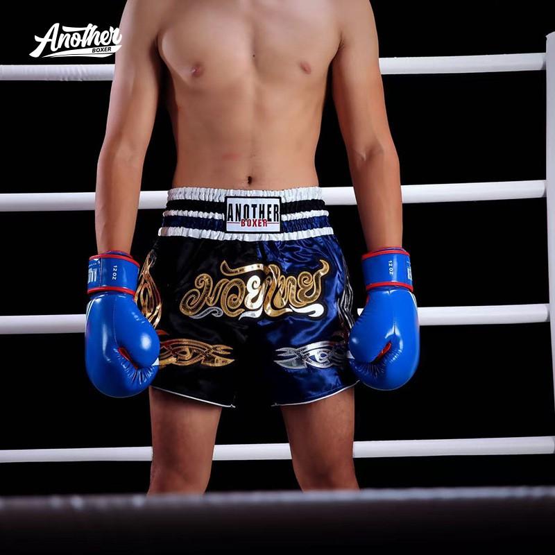 Pantalones Cortos de Boxeo Hombres Mujeres Muay Thai Entrenamiento Lucha Ropa Deportiva de Dos Tonos
