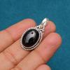Black Onyx Gemstone Pendant Gemstone : 925 Sterling Silver Handmade Jewelry Pendant