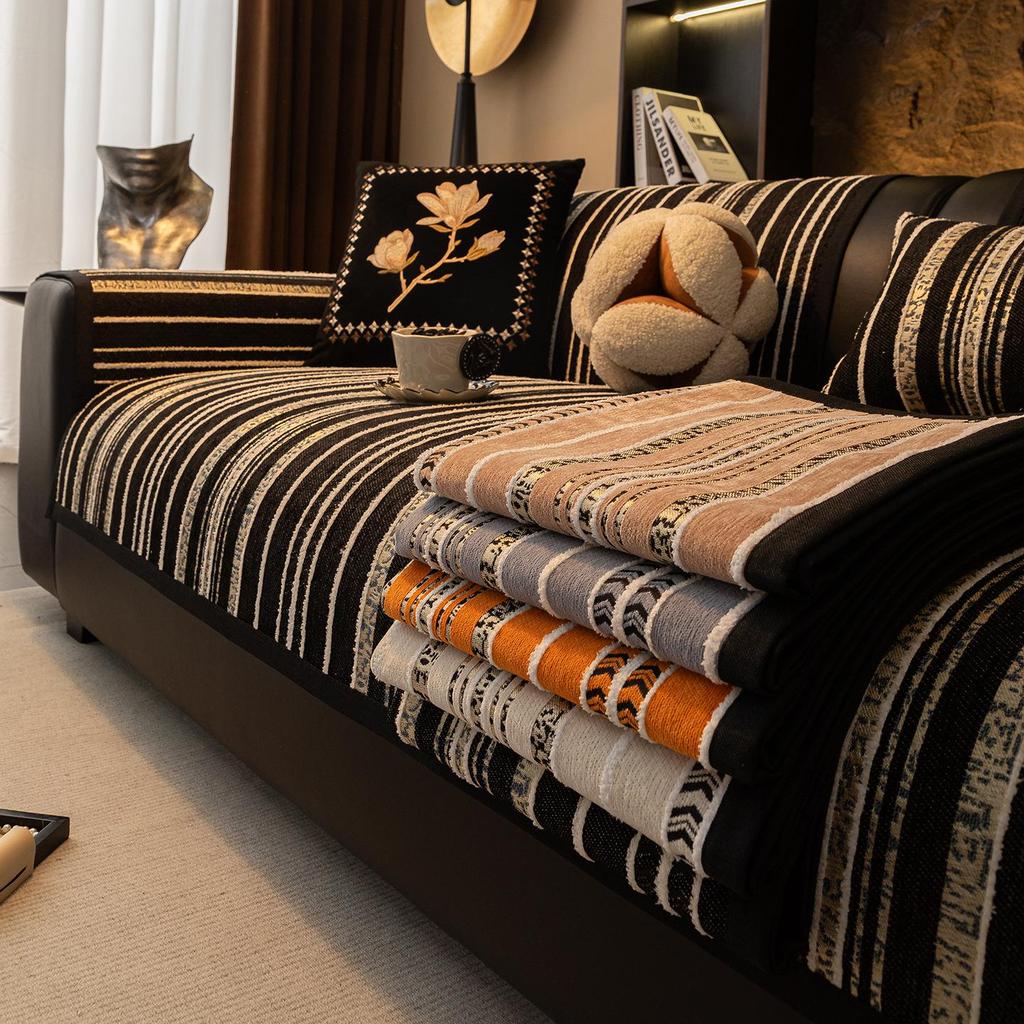 Transborder High-End Non-Slip Leather Sofa Cushion Cover for All Seasons 2026
