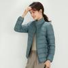 Women's Plus Size Lightweight Hooded Down Jacket - 90% Thin White Duck Down, Autumn/Winter Fashionable Outerwear