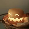 Push Type Pumpkin Night Light Auto-off Timer Mini Pumpkin LED Lantern Halloween Pumpkins Lamp  Desk