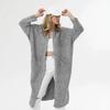 Womens Oversized Knit Cardigan Sweater Long Loose Casual V-Neck Winter Plus Size