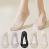Shallow-mouthed Boat Socks, Women's Ice Silk Breathable, Odorless, Non-falling Heel Lace Lace Invisible Socks, Antibacterial Women's Socks