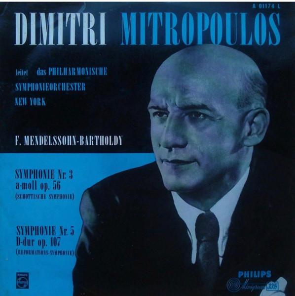 

LP Record DIMITRI MITROPOULOS LEITET DAS PHIL Symphonie Nr. 3 Amoll Op. 56 Sym A01174L Philips Netherland Classical Used