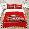Cars Movie Characters Print 3Pcs Bedding Setduvet Cover With 2 Bedropillowcase Home Birthday Gift