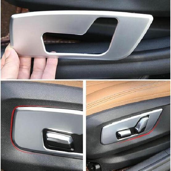 Car Seat Adjust Handle 18-22 Panel Cover Trim Matte Silver For BMW 5 Series G30