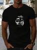Unisex lässiges Kurzarm-T-Shirt mit Vintage-Roller & Italien Grafikdruck