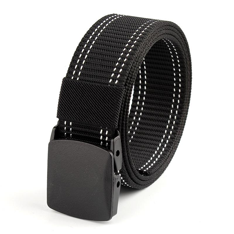 

Нейлоновый тактический тренировочный ремень с антиаллергенной пластиковой пряжкой 125 cm чёрный