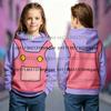 Kids Cartoon Costume Hoodie Girls Boys Cute Cartoon Jumpsuit Sweatshirt Long Sleeve Pullover Tops For Halloween Cosplay Party