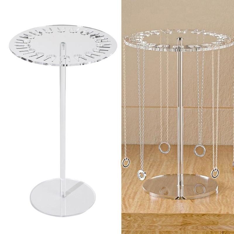 Multifunctional Acrylic Jewelry Organizers Display Rack With Rotating Mechanism Ideal For Gift Giving And Home Use