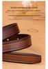 Women's Retro Genuine Leather Belt - Top Layer Cowhide with Pin Buckle, Versatile for Denim and Trousers.