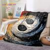 Natur Yin Yang Chinesische Tai Chi Bagua Weiche Flanelldecke für Betten Schlafzimmer Sofa Picknick, Überwurfdecke zum Zudecken Outdoor Nickerchen Geschenk