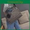 Sleek And Roomy Casual Women Large Capacity Solid Rivet Shoulder Messenger Bags