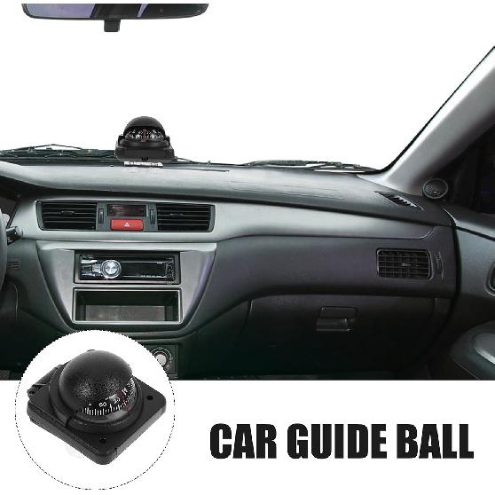 Car Compass Ball Dash Mount Magnetic Automotive Dashboard Compass with Adjustable Declination for Vehicle and Boat Navigation