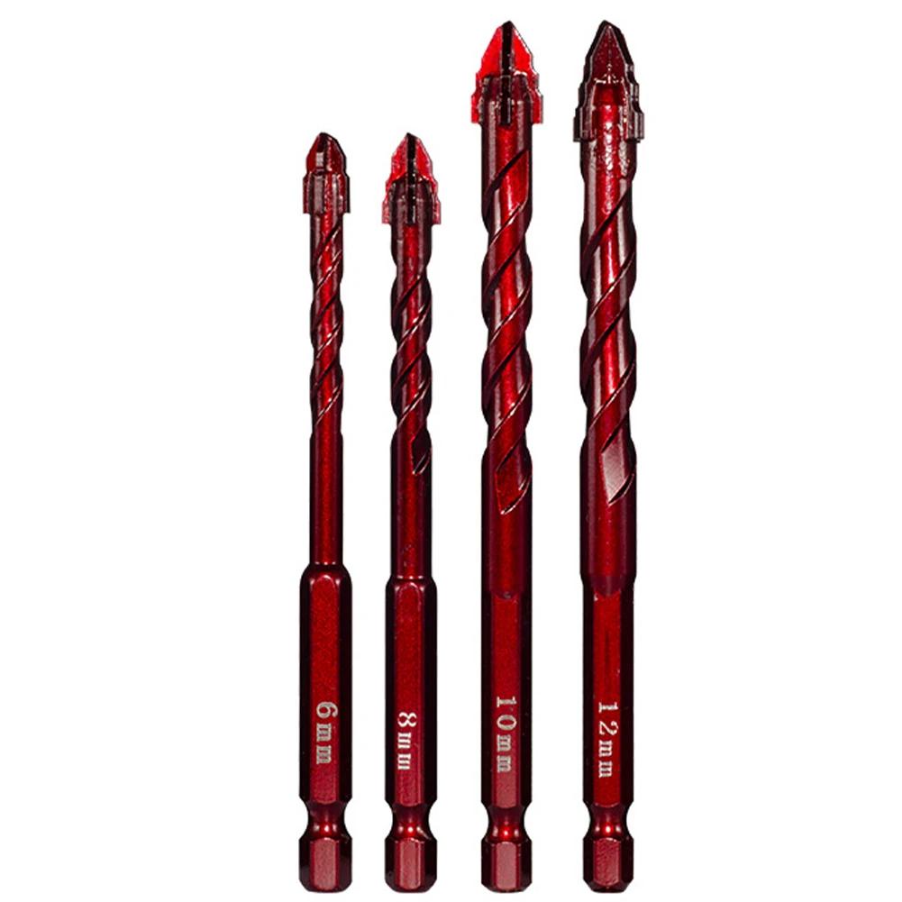 4/5/6 Stück 6/8/10/12mm Effizientes Exzentrisches Bohrer-Set 1/4 Zoll Schaft Für Glas/Zement/Granit Und Betonbohren