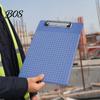 A4 Paper Clip Board File Folder, with Reinforced Metal And Clear Scale Ruler Clipboard Ruler, Portable Document Writing Pad, for Office School