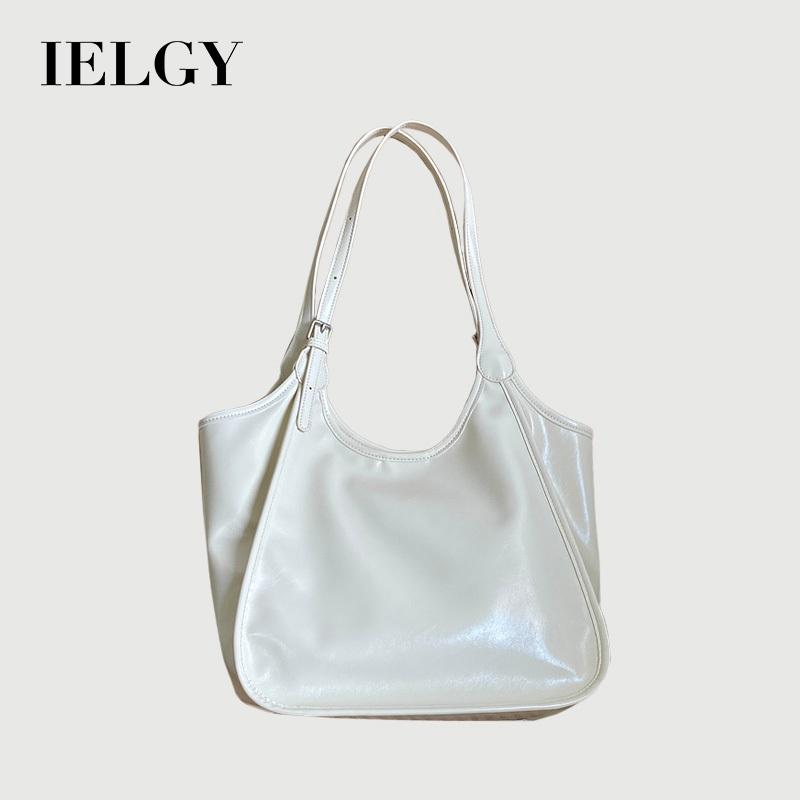 IELGY All-Match Commuter Beige Large-Capacity Portable Shoulder Bag