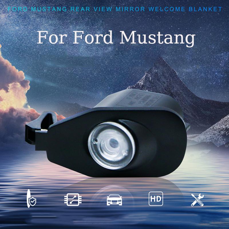 For 15-23 Ford Mustang  HD Led Rear View Mirror Welcome Light Mustang Door Projection Light Atmosphere Light Modification CVX1