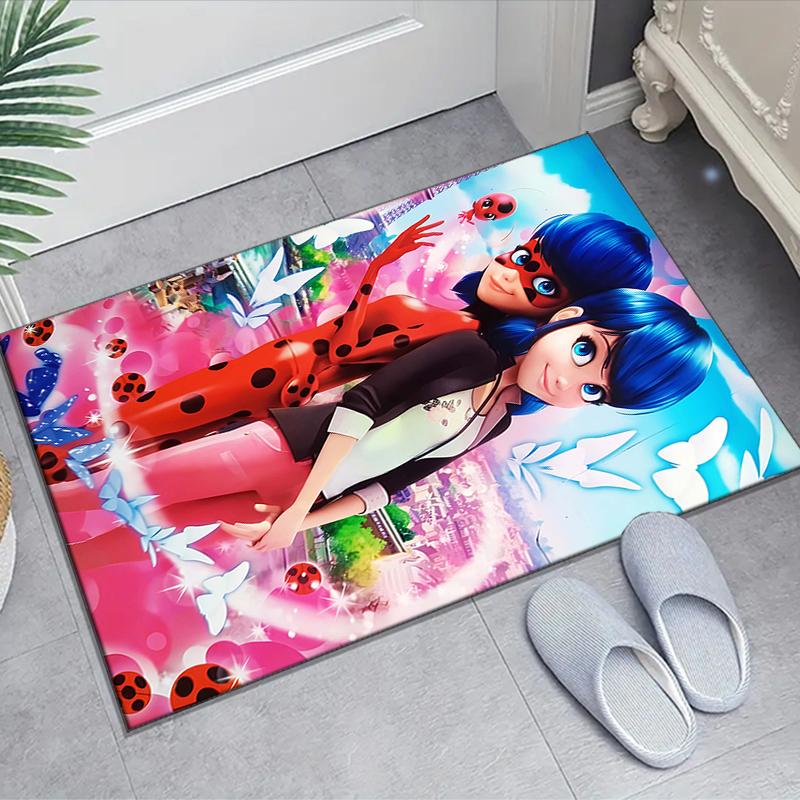 1pc Ladybug (5) Design Area Rug - Non-Slip, Soft & Cozy Floor Mat for Living Room, Bedroom, Office - Indoor/Outdoor Decorative Carpet