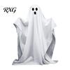 Ghost with Warm Lights Halloween Decoration, LED Light Up Standing Ghost, Indoor Outdoor Spooky Window White for Porch, Yard, Lawn, Garden Decor