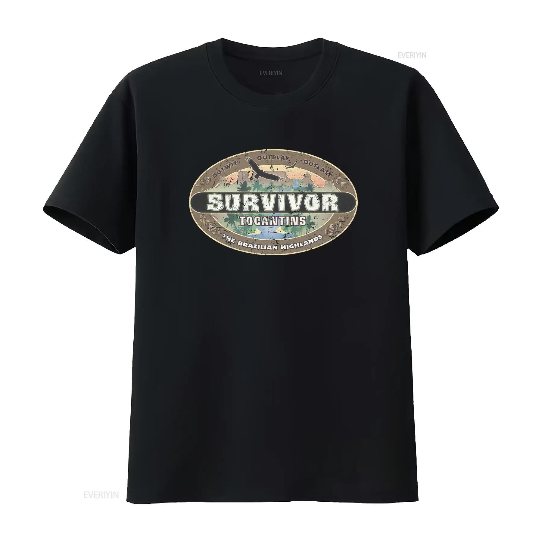 

Survivor Tocantins Distressed Sand T Shirt Outwit Outplay Outlast Design Brazilian Highlands Theme Perfect for Fans vintage -... S разноцветный