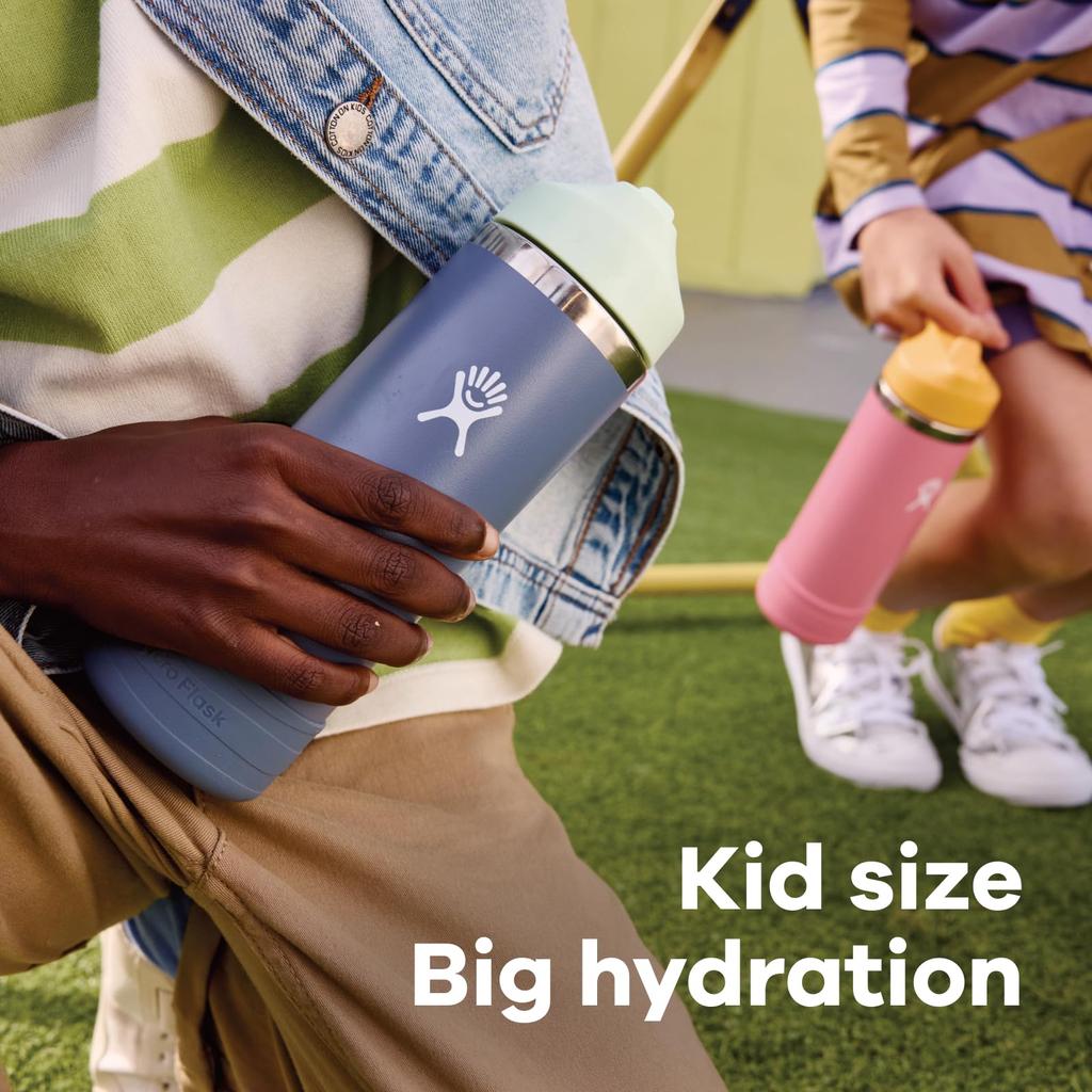 Kids Wide Mouth Stainless Steel Bottle, 18oz (532ml), Coconut Design, Insulated and Cold Water Bottle (Official Japanese Product)