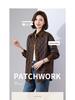 Lightweight Women's Mid-Length Cotton Jacket - 2024 Autumn/Winter Casual Fashion, Padded Patchwork, Loose Fit, Korean Style