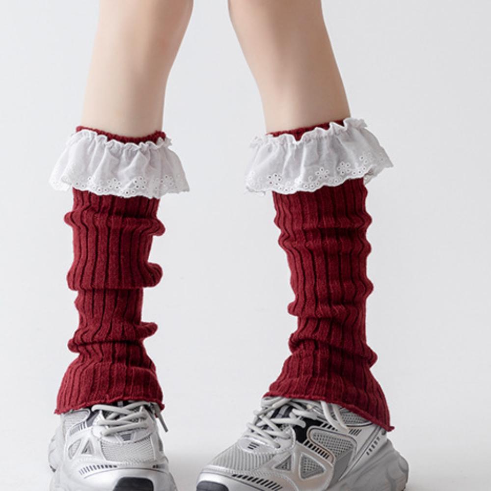 Harajuku Foot Warmers Warm Knit Bubble Socks Japanese Boot Socks  for Women & Girls