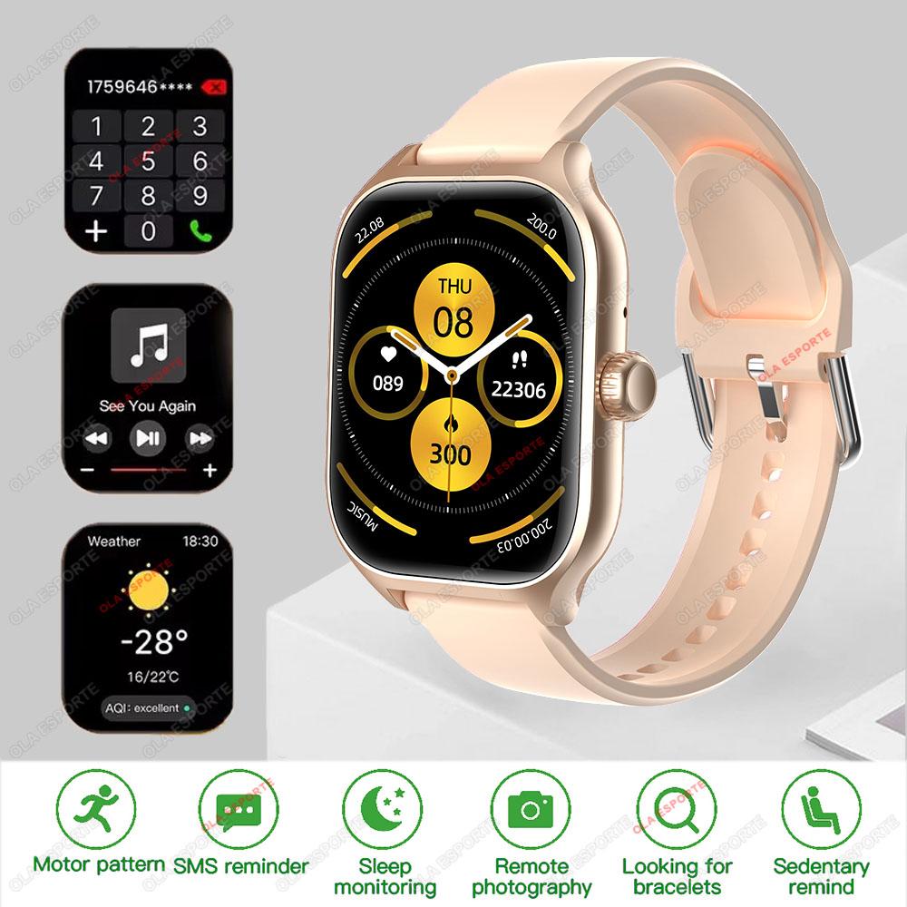 Smartwatch Globale Version GPS-Tracker Bluetooth-Anruf Herzfrequenzmesser IP68 Wasserdicht Sport Fitness Smartwatch Herren Damen