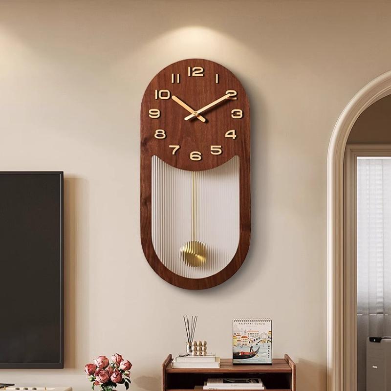 Wall Clock Chinese Antique Living Room New High-end Chinese Retro Art Creative Clock Wall Hanging Home Decoration
