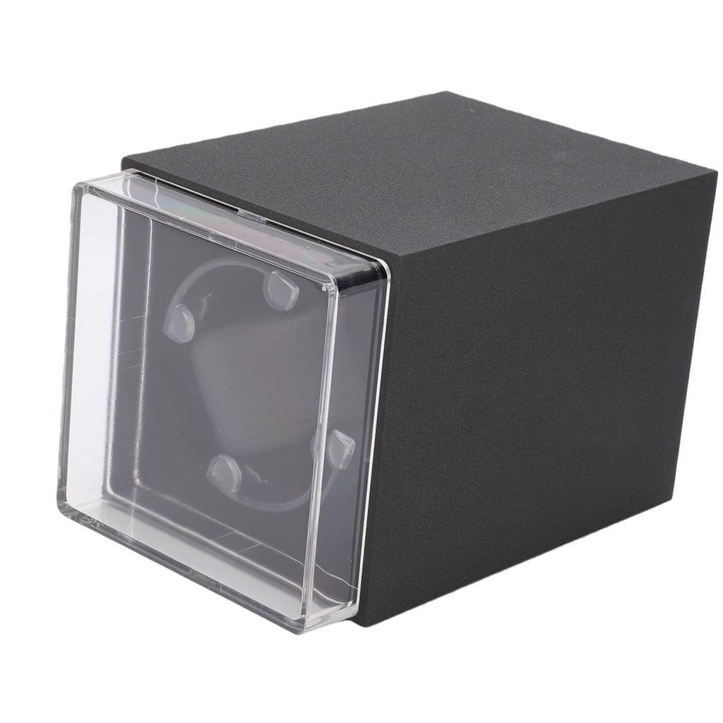 Single Watch Winder Anti Magnetic Automatic Mechanical Watch Winder Storage Box with LED Light for Men Birthday Gift
