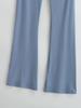 Spicy Girl Slim-Fit Micro-Flare Elastic Waist Pants for Women - Ribbed and Versatile Spring Casual Wear