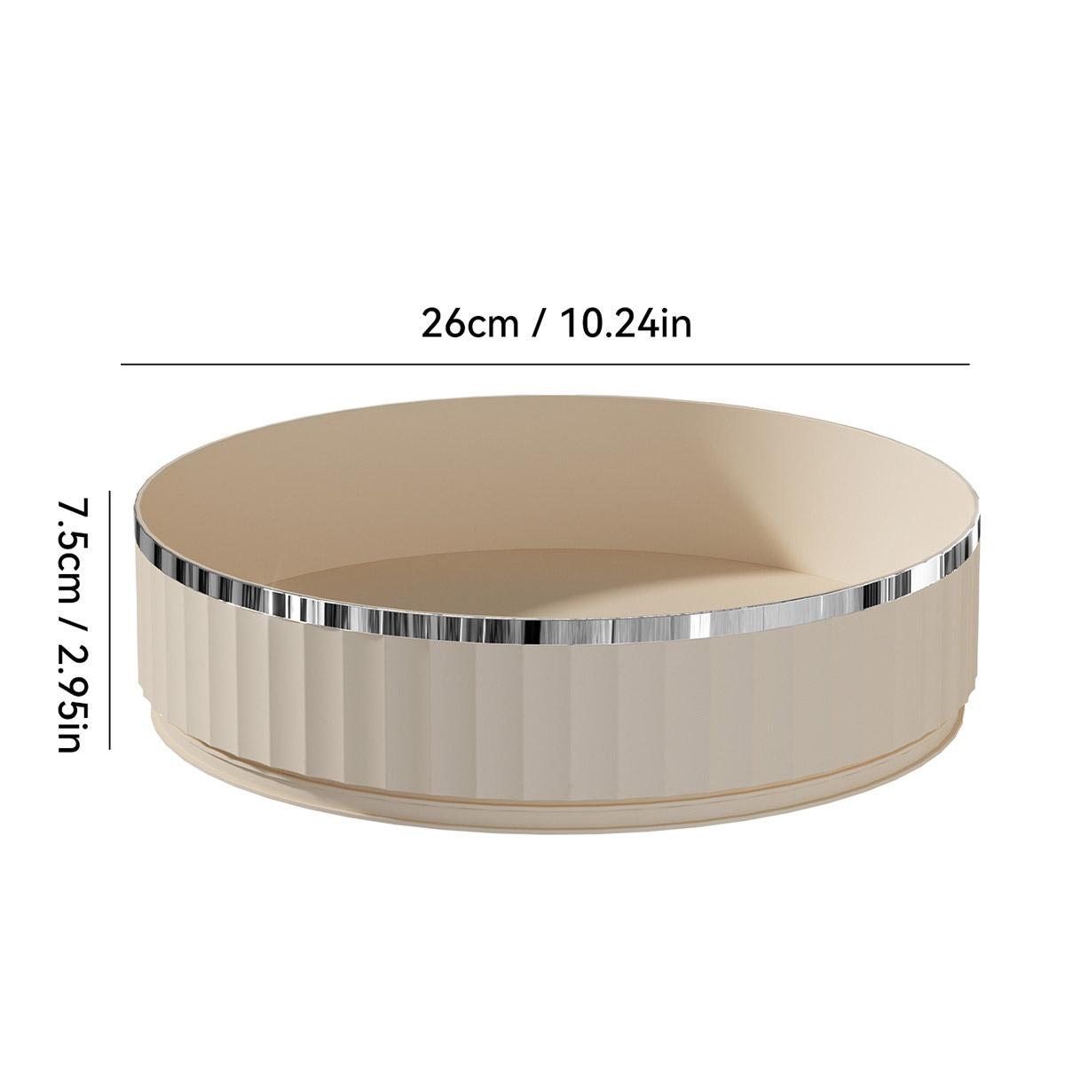 

WORTHBUY Вращающиеся на 360° пластиковые подносы Органайзер для косметики по уходу за кожей Большой вместимости Поднос для хранения в ванной Органайзер для хранения макияжа