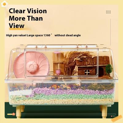 Extra Large Transparent Hamster Cage Villa Pet House Breeding Enclosure for Sugar Glider Chicken Accessory