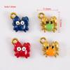 2pcs Cute Dripping Oil Crab Pendant Stainless Steel DIY Keychain Necklace Bracelet Accessories Trend Jewelry Making Accessories