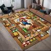 Mario Jumping Action Area Rug, Mario Fan Soft Carpet, Perfect Gift.chl