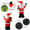 6 FT Holiday Yard Decoration Supplies Christmas Inflatable Santa Claus Christmas Inflatables Outdoor Decorations LED Lights