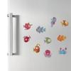 Pack of 10 Cute Marine Creature Magnets Cartoon Sea Animal Fish Magnetic Sticker For Refrigerator Metal Surfaces Decors