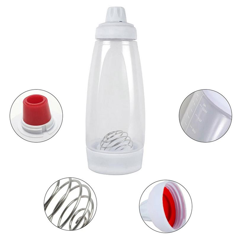 1000Ml Cupcake Waffel Pfannkuchen Teig Shaker Flasche Hand Teig Mischen Flasche