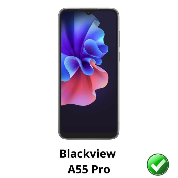 Screen Protector - Phonillico - Blackview A55 Pro - Pack of 2 - Ultra Thin - Scratch Resistant