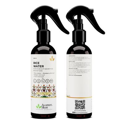 Avimee Kräuter-Reiswasser-Spray für das Gesicht | Natürliche Feuchtigkeit & Glow | Hellt auf, beruhigt & gleicht den Hautton aus | Tägliche Hautpflege mit Reiswasser Re