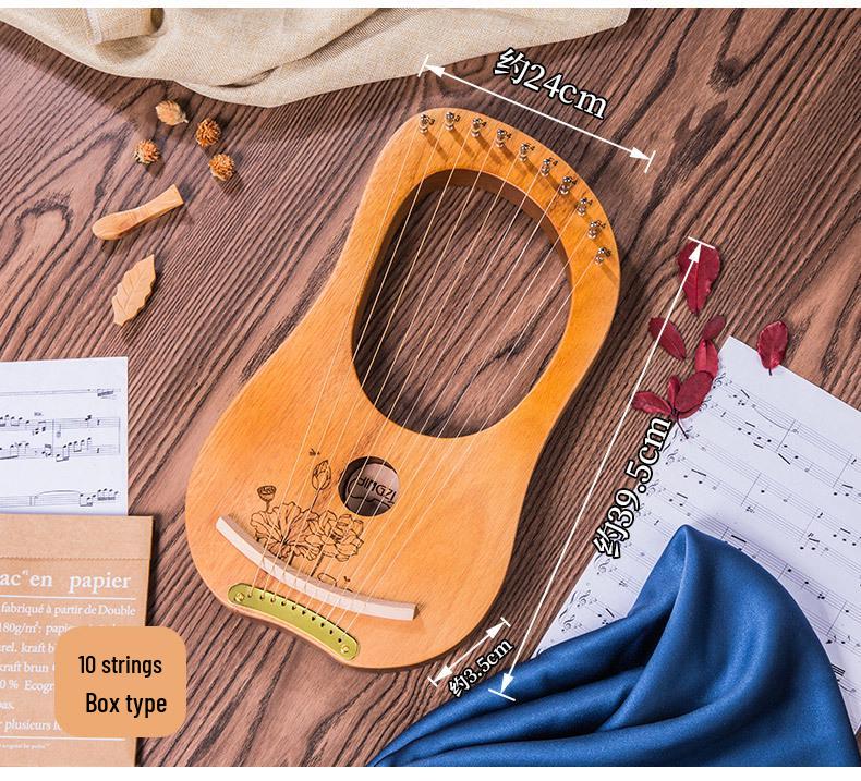 19-Tone Mini Lyre Harp - Beginner's Instrument