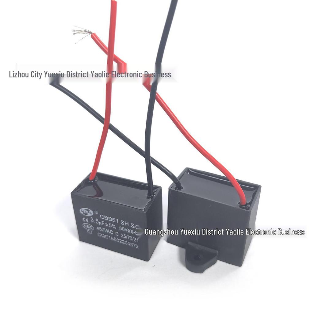 CBB61 4.75uF 450VAC Fan Starting Capacitor for Ceiling Fans & Range Hoods
