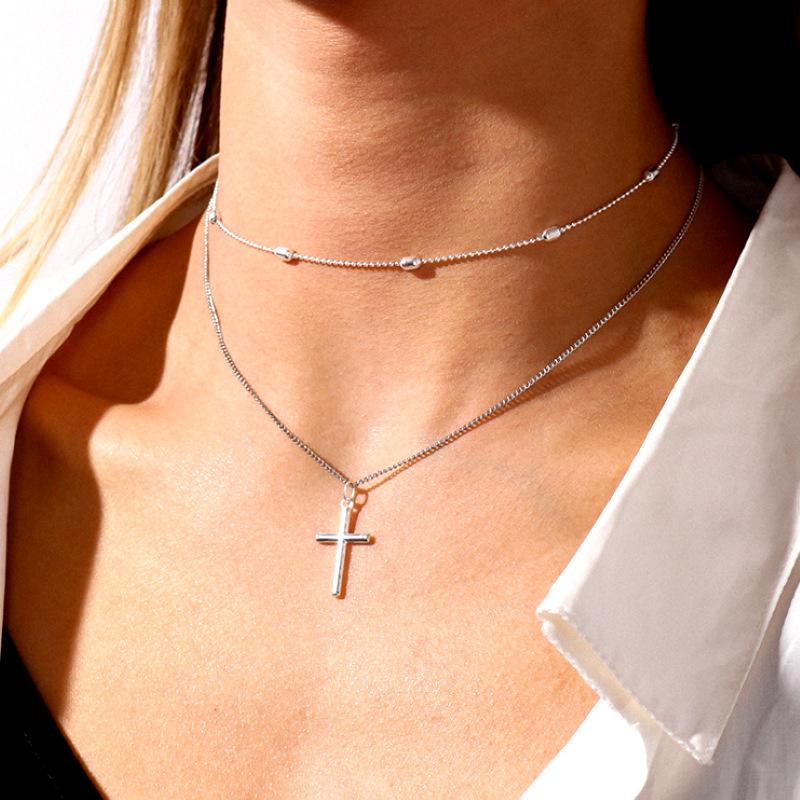 Punk Creativity Goth Red Color Love Heart Necklace Female Hip Hop Accessories All-match Personality Clavicle Chain Charm Jewerly