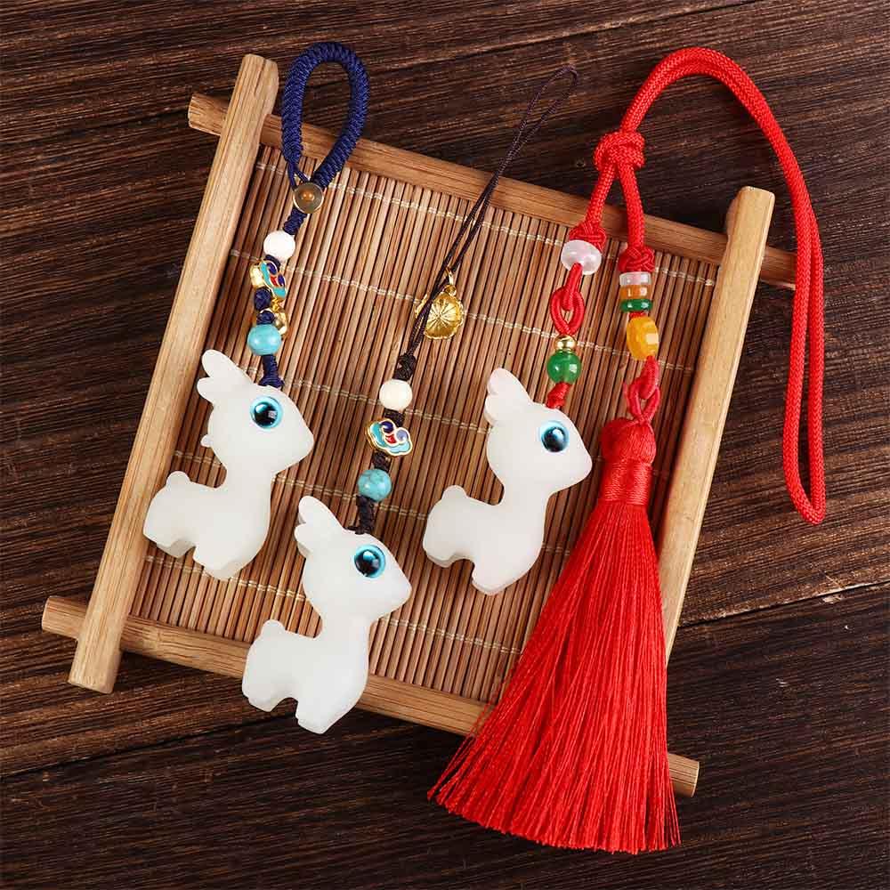 Niche Design Deer Mobile Phone Key Ring Bag Pendant Car Key Chain Key Ring Chinese Style Key Chain