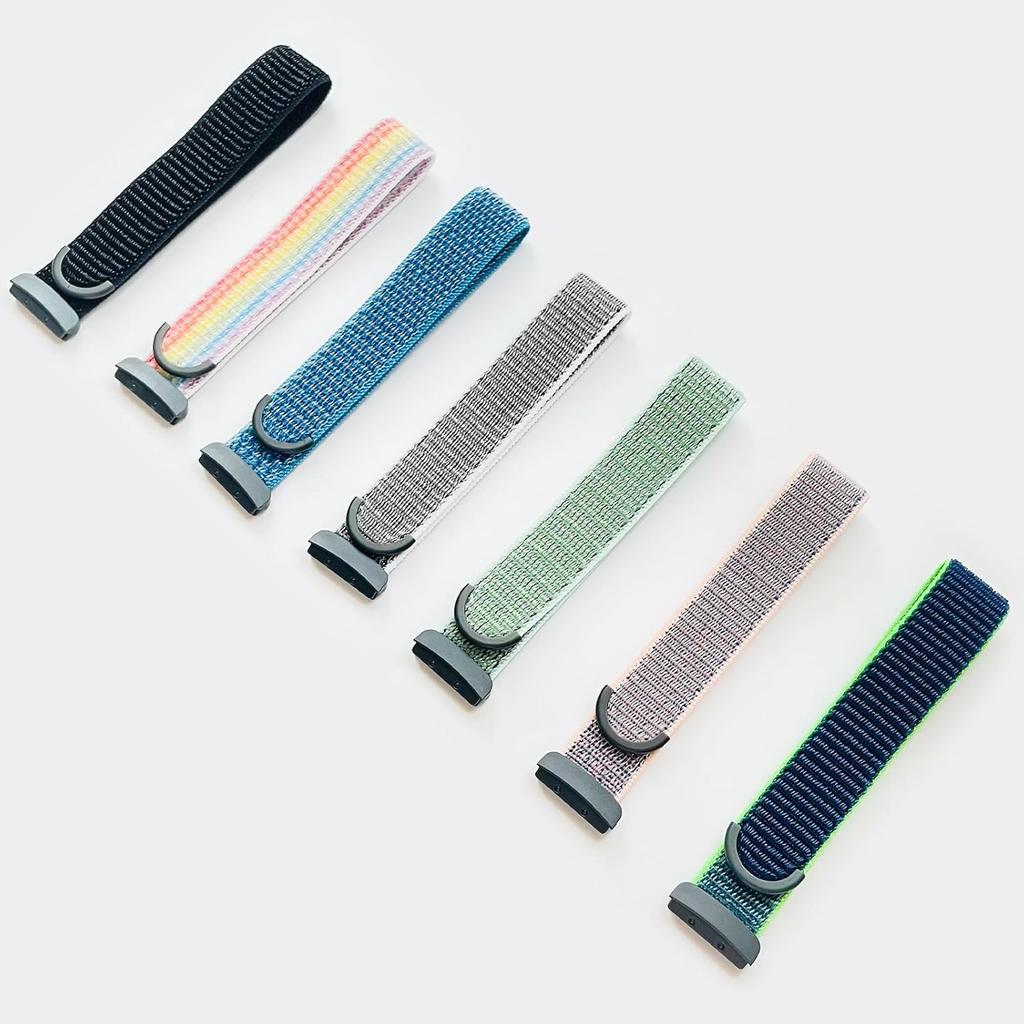 3-Pack Nylon Bands Compatible with Google Fitbit Ace LTE (2024), Breathable Sport Replacement Straps Soft Adjustable Solo Loop Nylon Wristband for