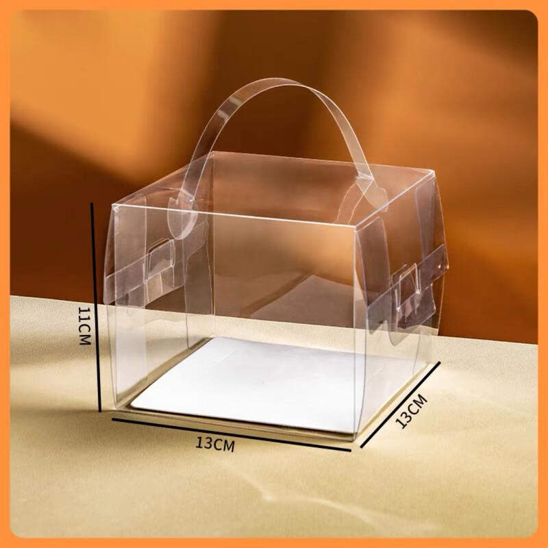 

Чаншэн 4-дюймовая прозрачная коробка для торта с ручкой для переноски